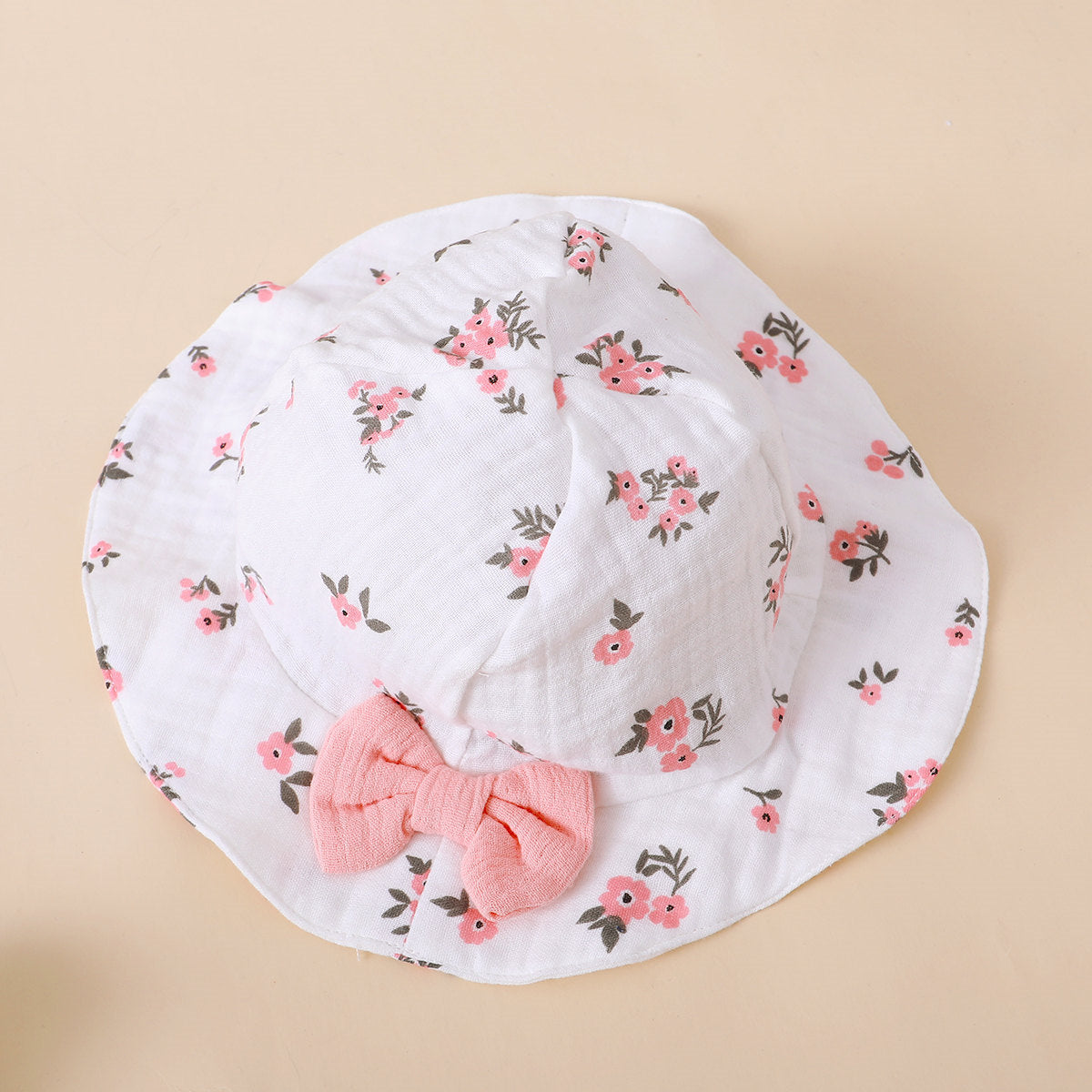 2PCS Pretty Floral Printed Baby Sleeveless Jumpsuit