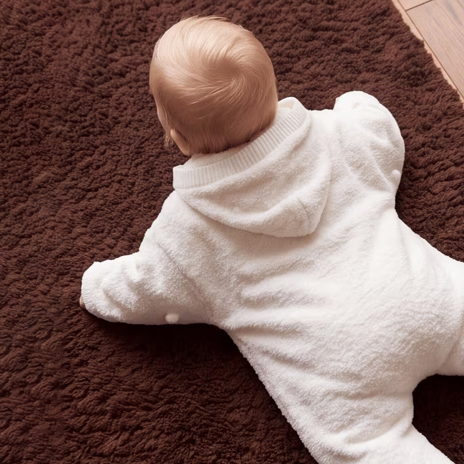 Sweet Starfish Long Sleeve Baby Hooded Knit Jumpsuit