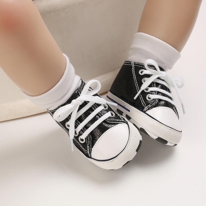 Lovely Allover Sequins Non-Slip Baby Shoes
