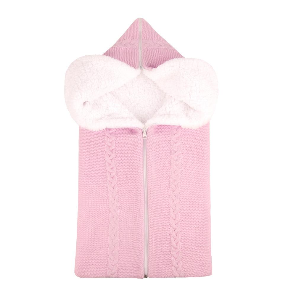 Cute Wrap Swaddle Blanket Knit Newborn Baby Sleeping Bag