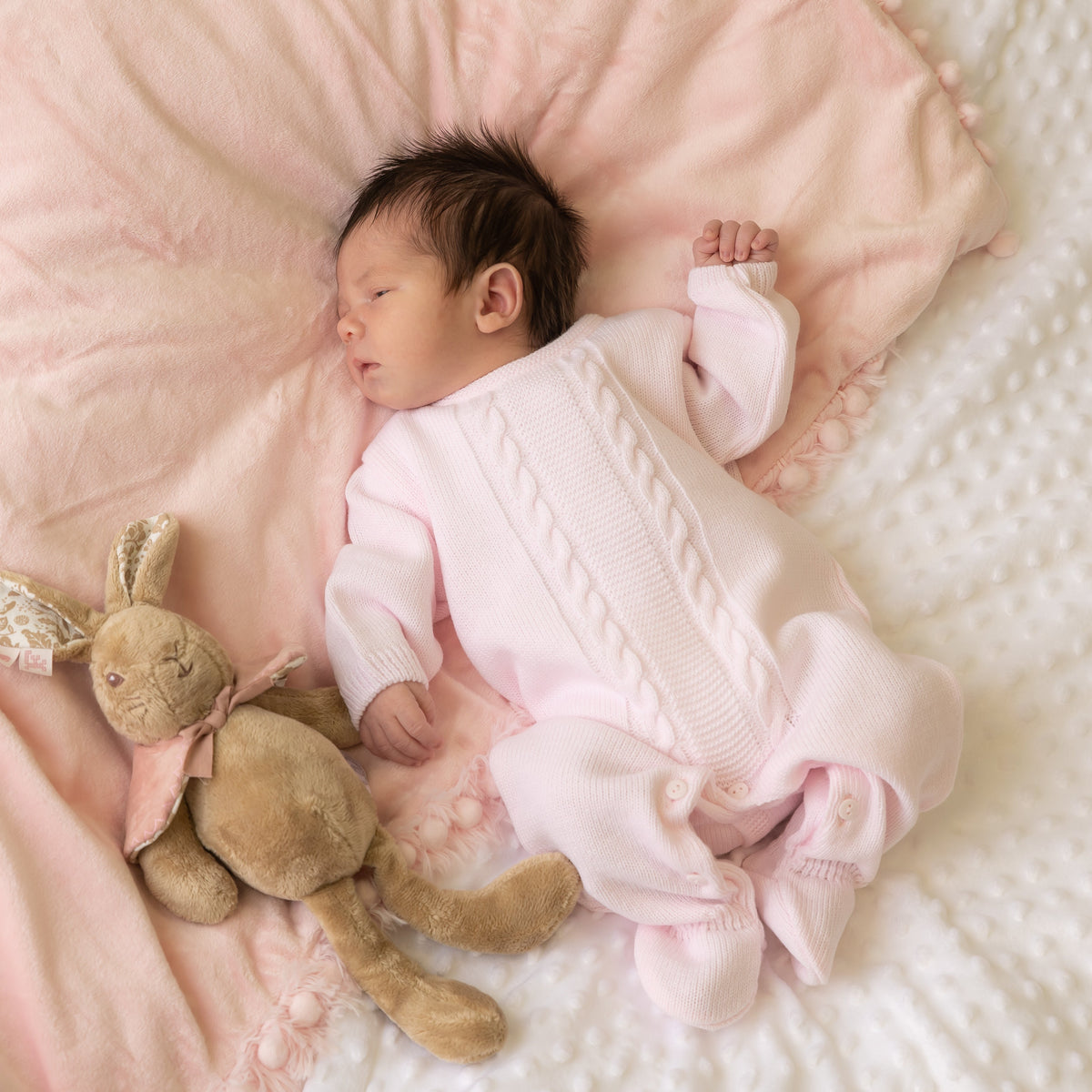 Pretty Solid Color Baby Long Sleeve Jumpsuit